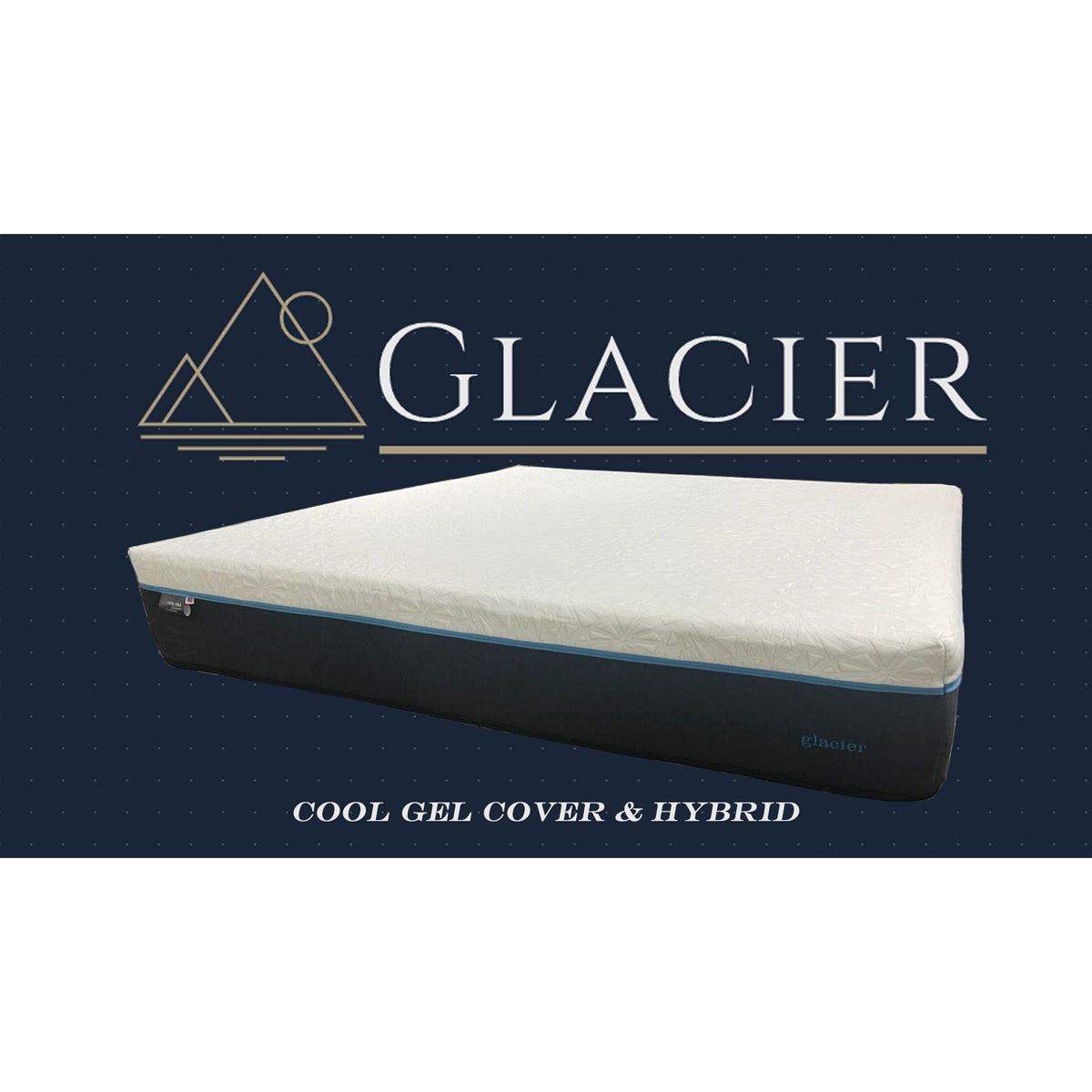 Glacier 12-Inch Gel Hybrid Mattress — Cooling Gel Cover