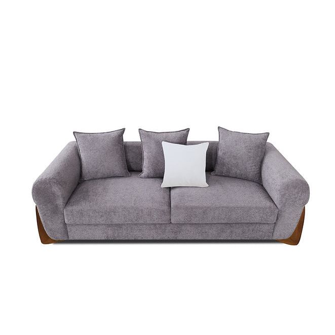 Stylus Pewter Fabric Sofa & Loveseat Set