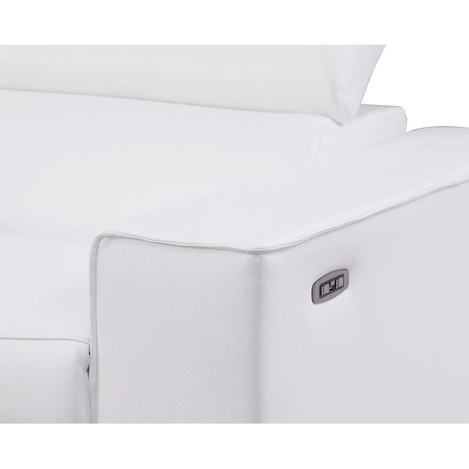 Picasso White 6-Piece Power Reclining Sectional