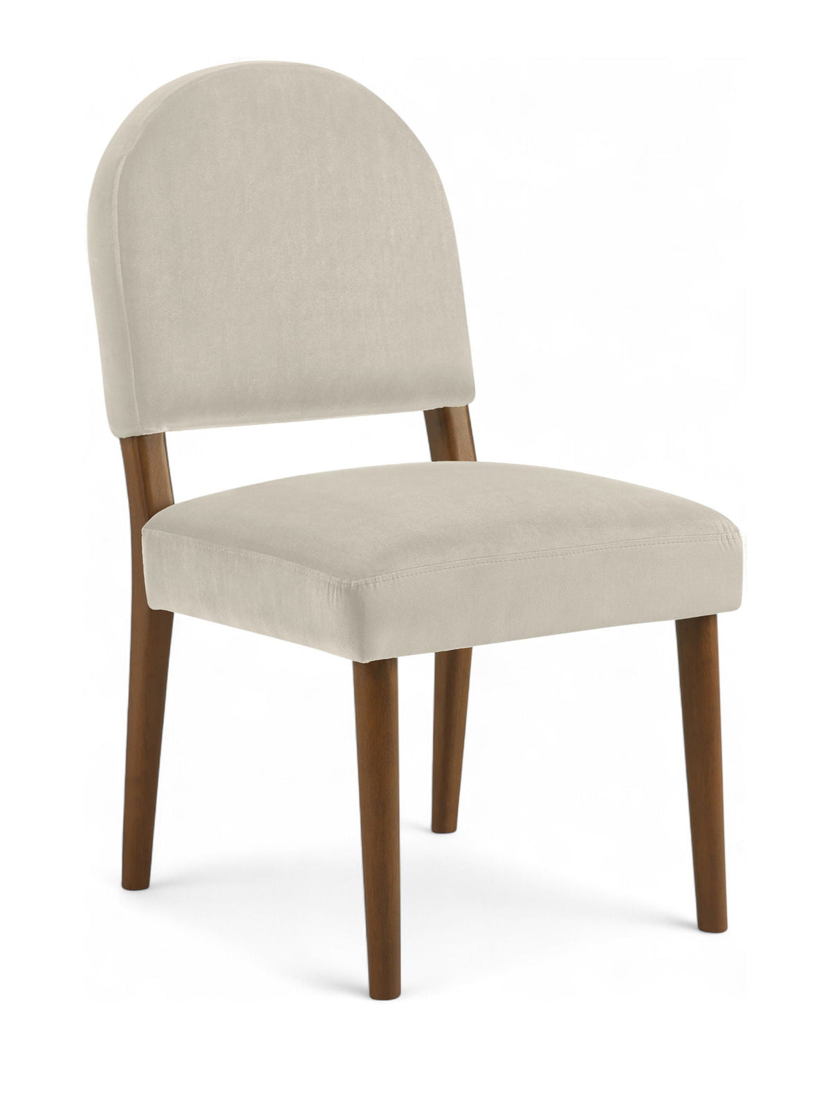 Varinelle - Velvet Dining Chair (Set of 2) with Walnut Frame