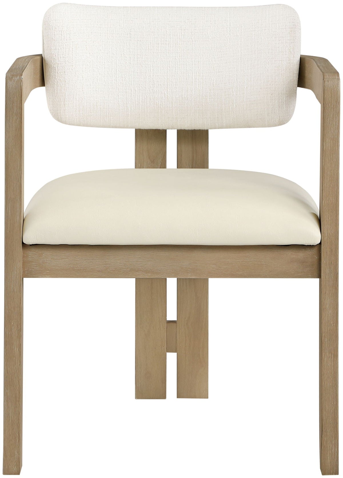 Ravina Upholstered Dining Chair Set of 2 with Natural Base