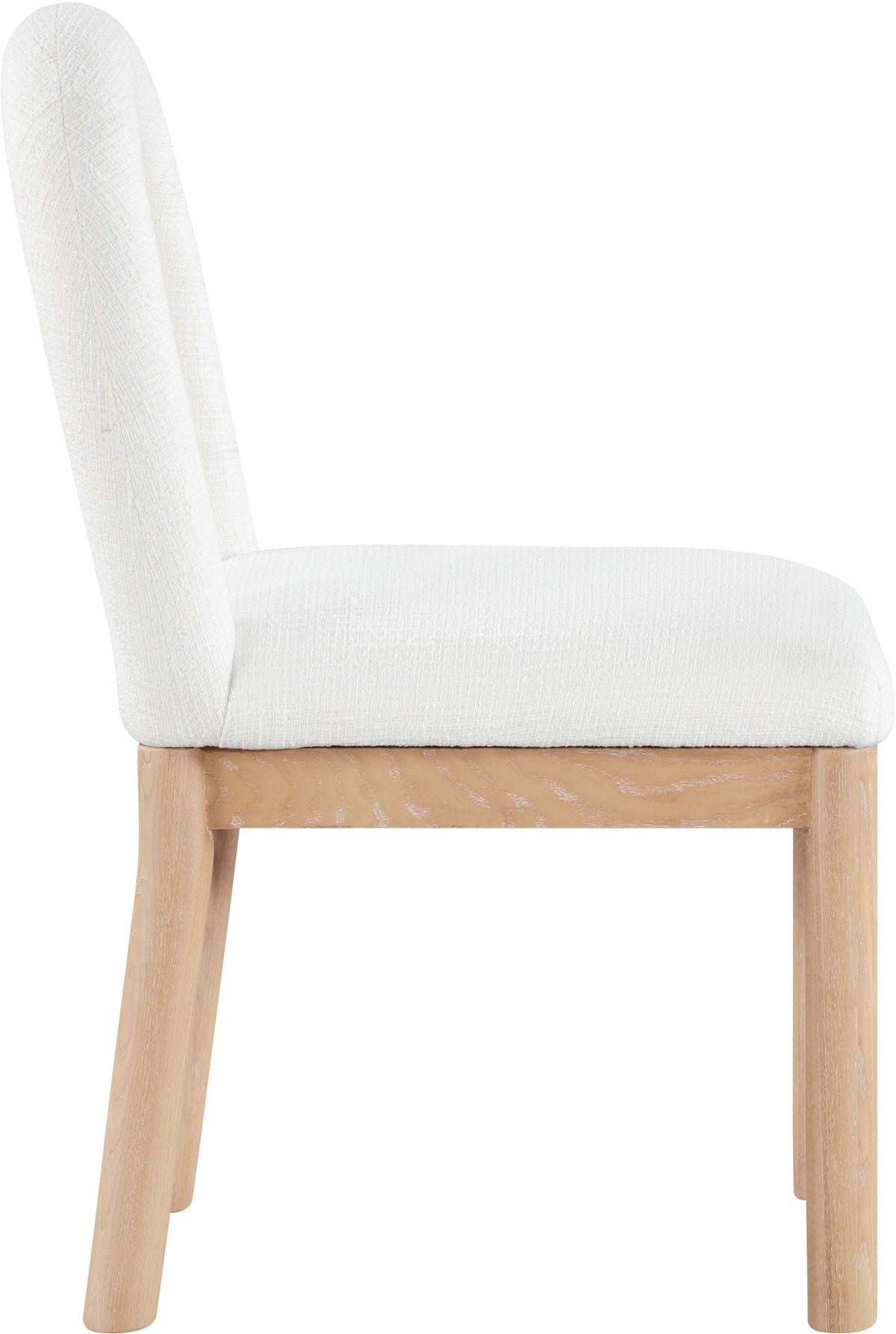 Conrad - Linen Dining Chair with Natural Legs