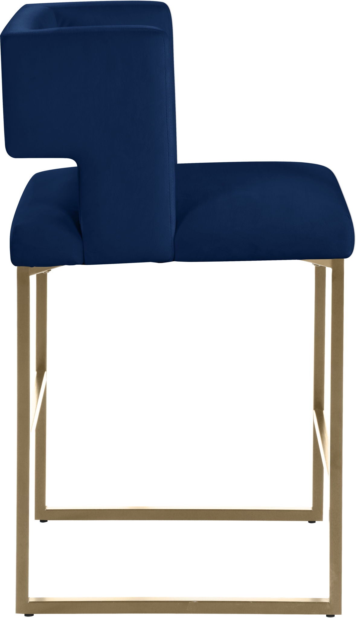 Caleb - Counter Stool (Set of 2) with Gold Legs