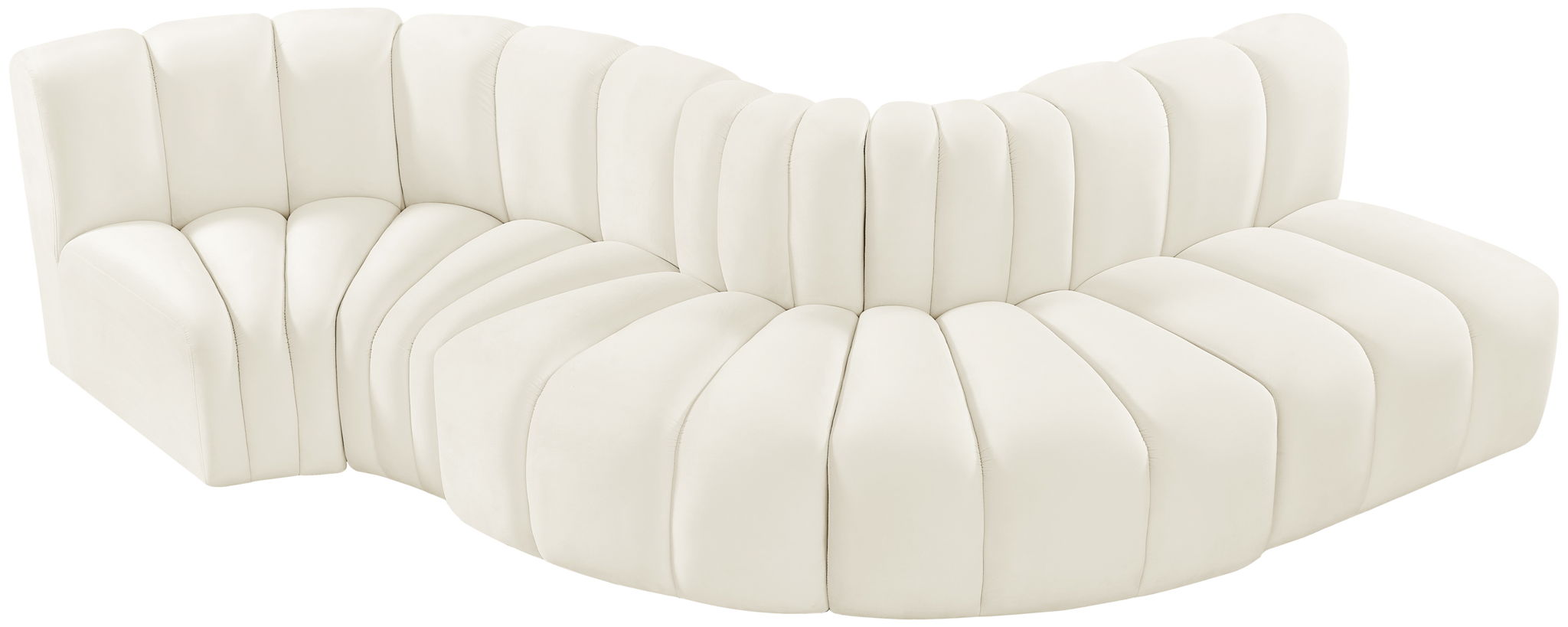 Arc - Velvet 5 Piece Modular Sofa