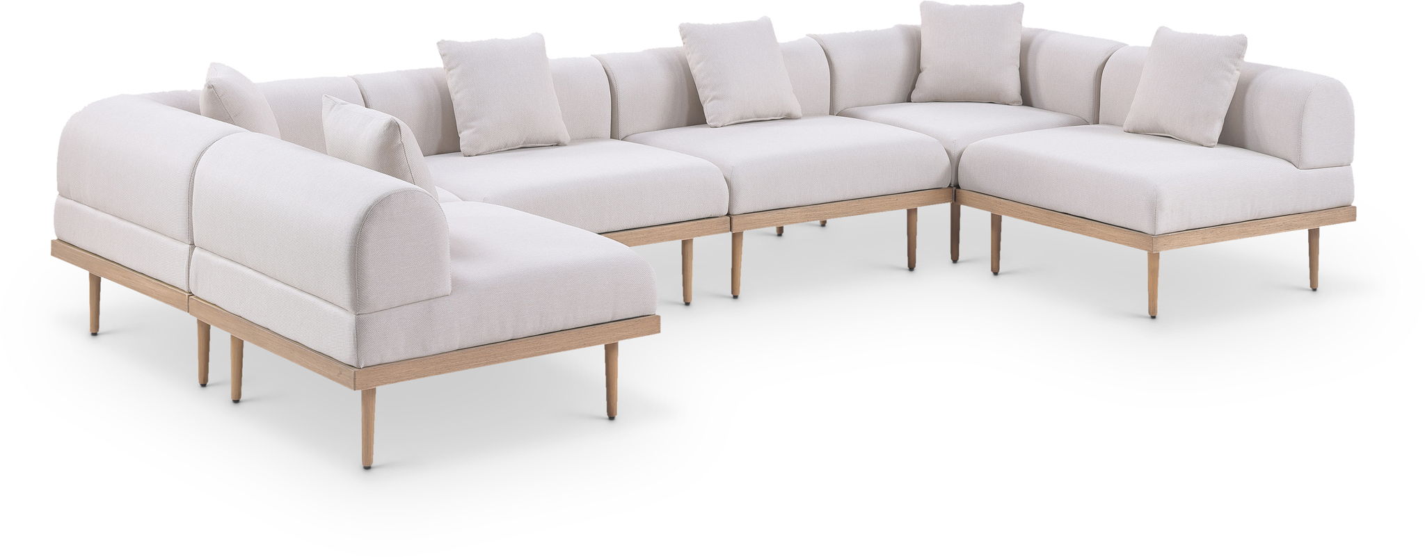 Laguna - 6 Piece 142" Outdoor Patio Modular Sectional