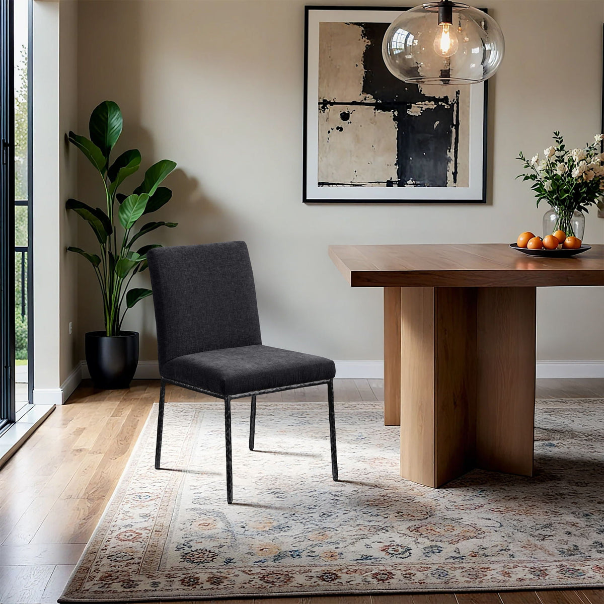 Reeves - Dining Side Chair (Set of 2) with Black Base