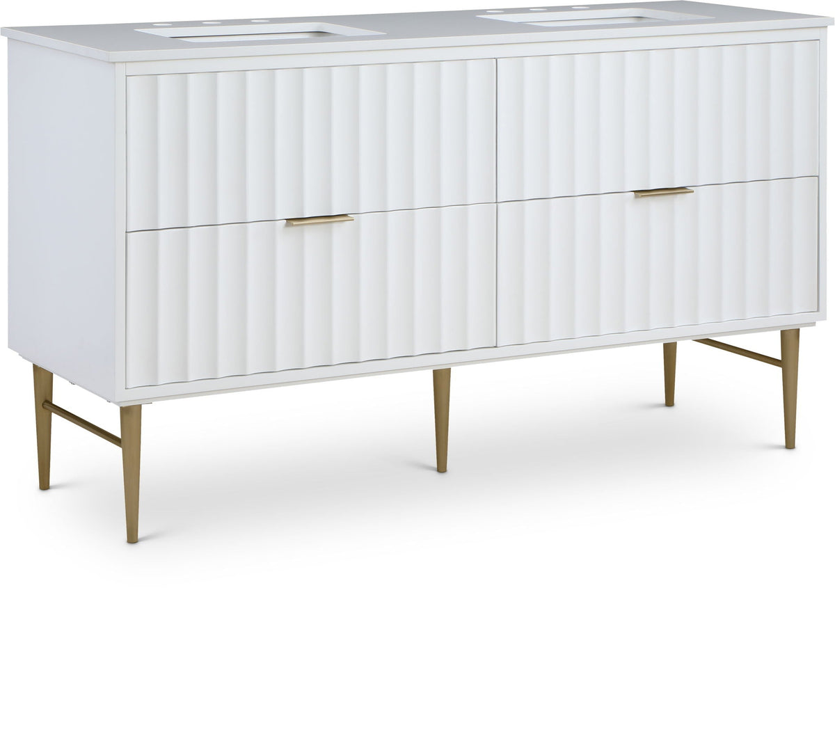 Modernist - Bathroom Vanity with Gold Legs