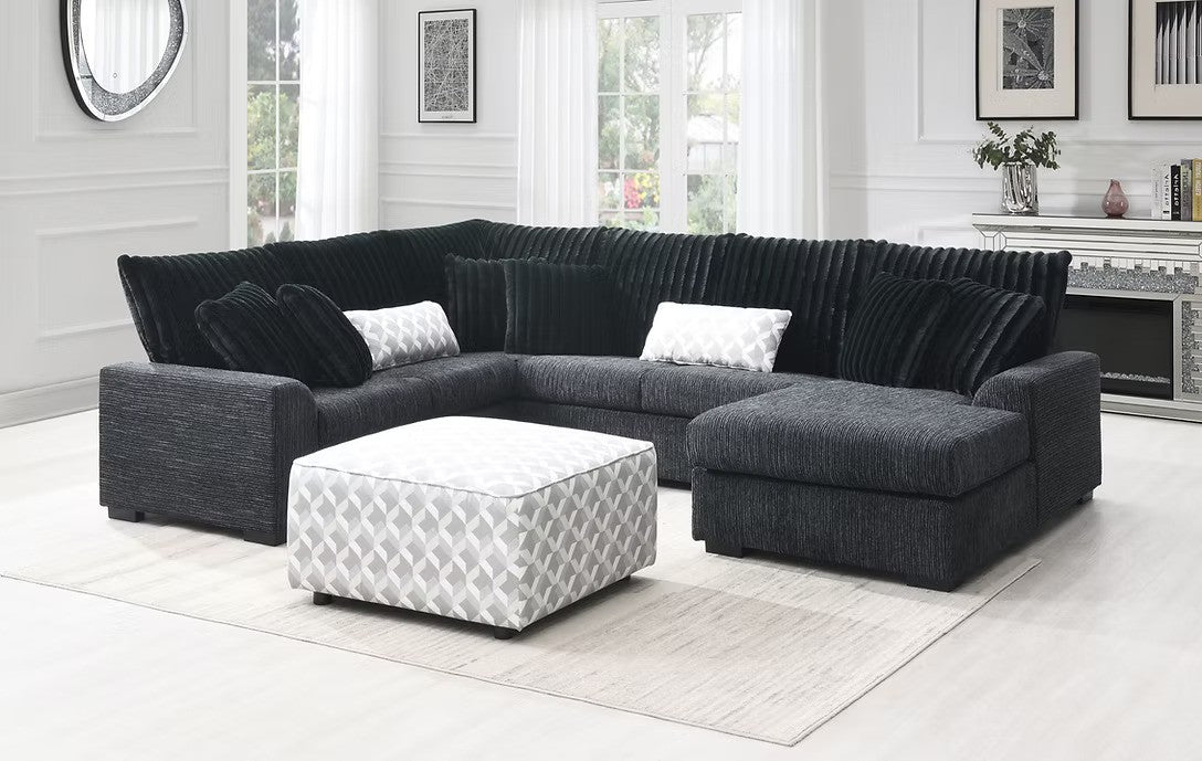 S1801 Brady Sectional (Black)