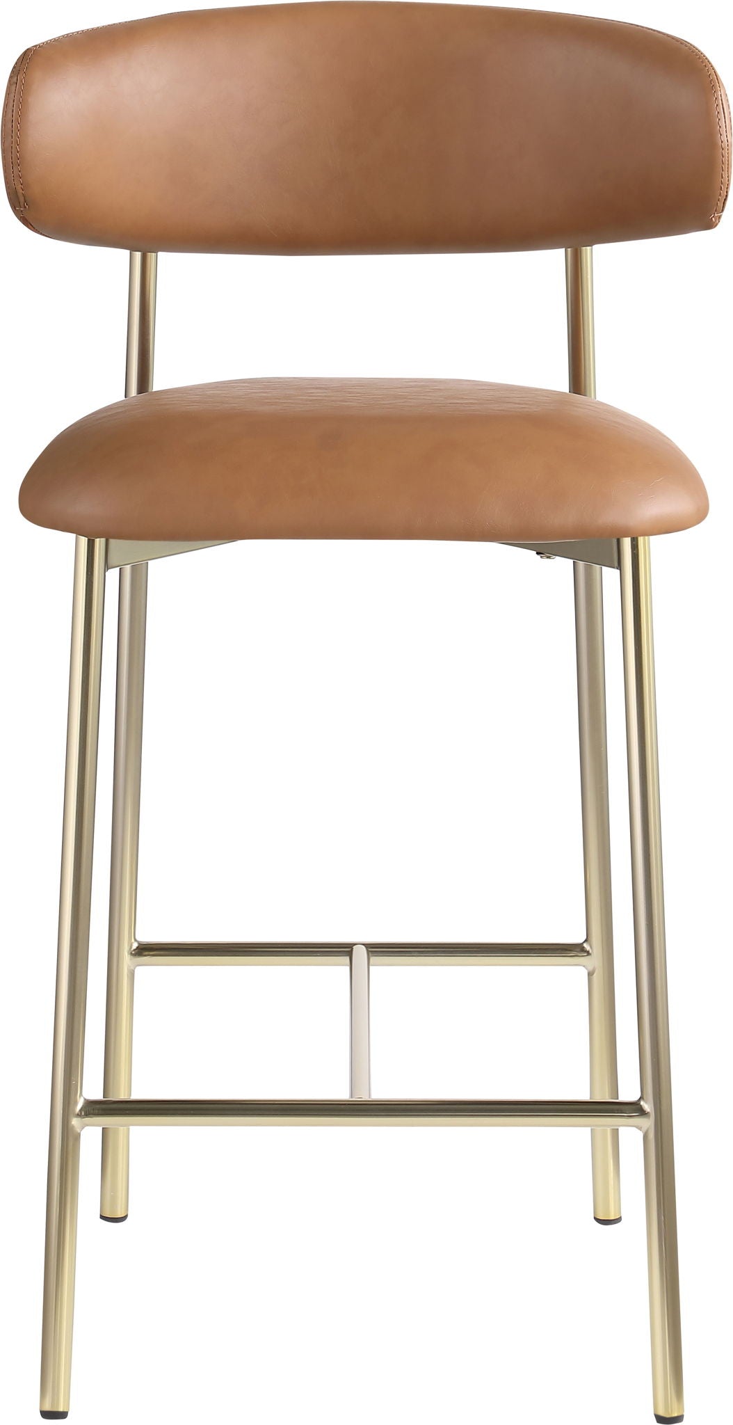 Lupita - Counter Stool (Set of 2) with Brushed Gold Frame