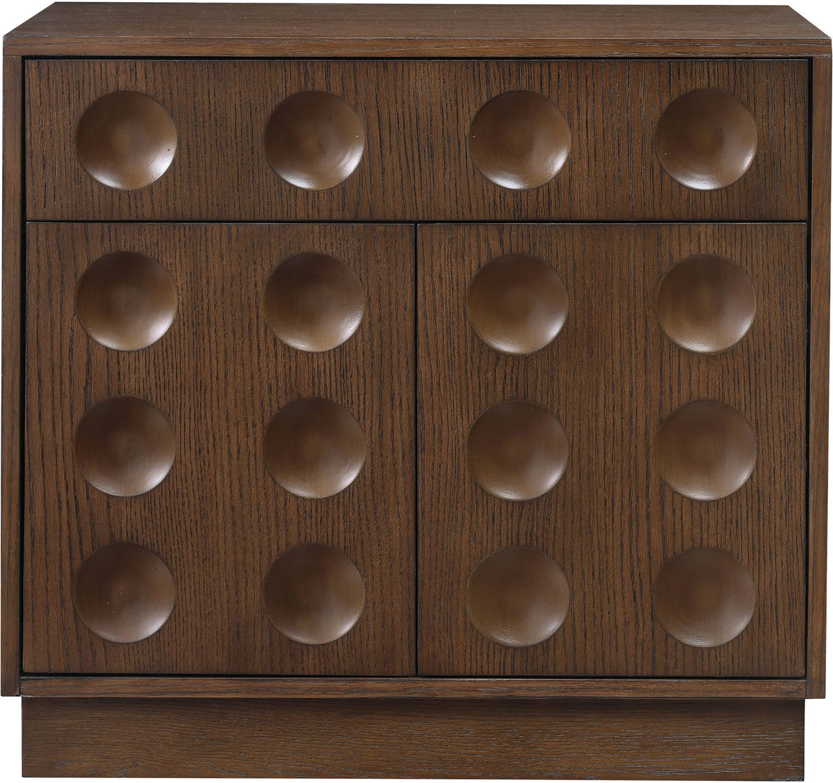 Compass Oak Veneer Nightstand — Black, Brown or Natural