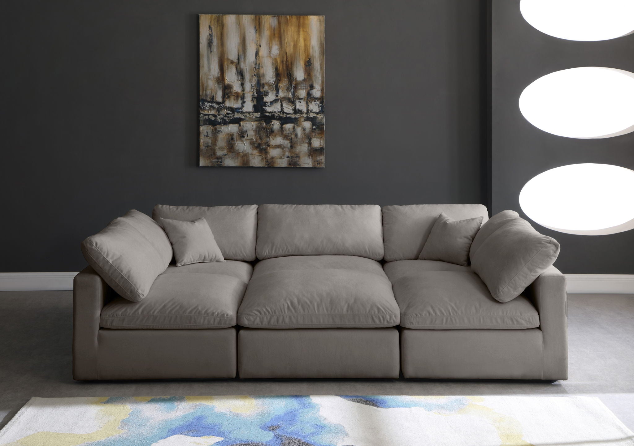 Plush - 6 Piece Modular Sectional