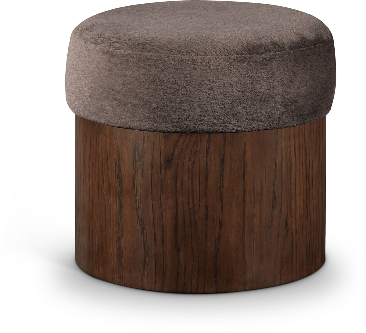 Nimes - Ottoman / Stool with Brown Base