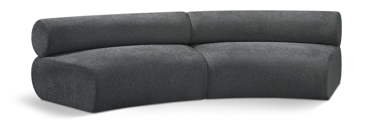 Bale Chenille Modular Sectional — 2-Piece Sofa — Grey