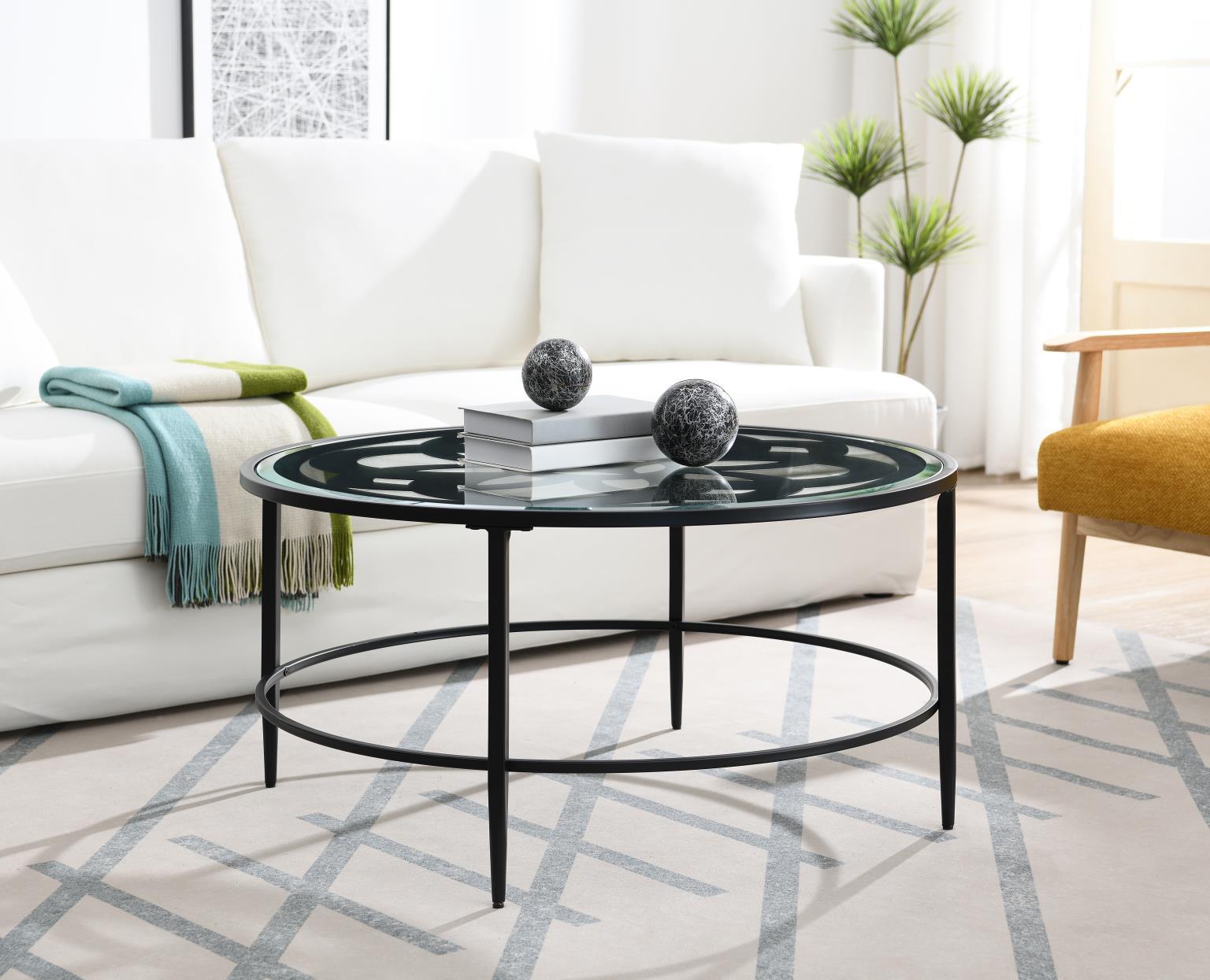 T273 Black Coffee Table & 2 End Table