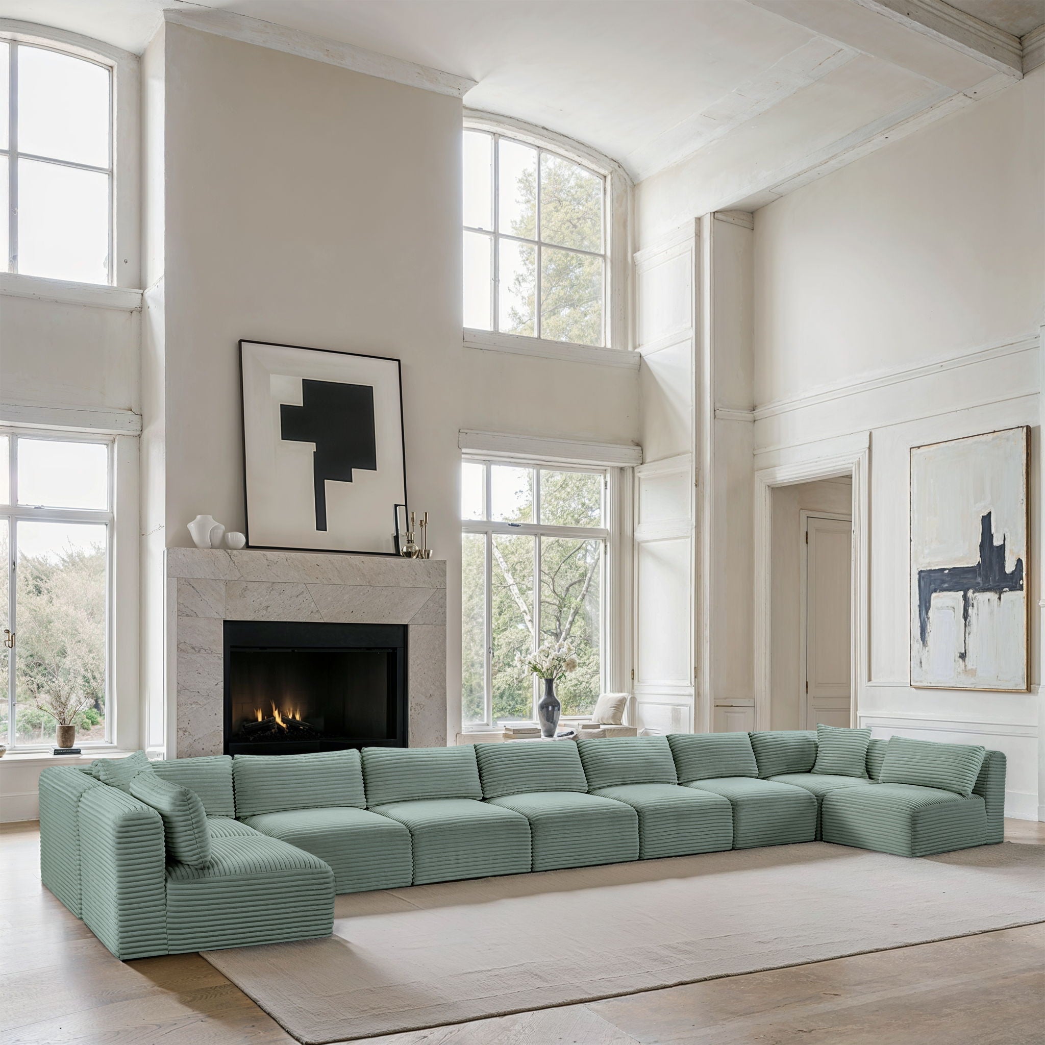 Shaggy - 9 Piece Modular Sectional