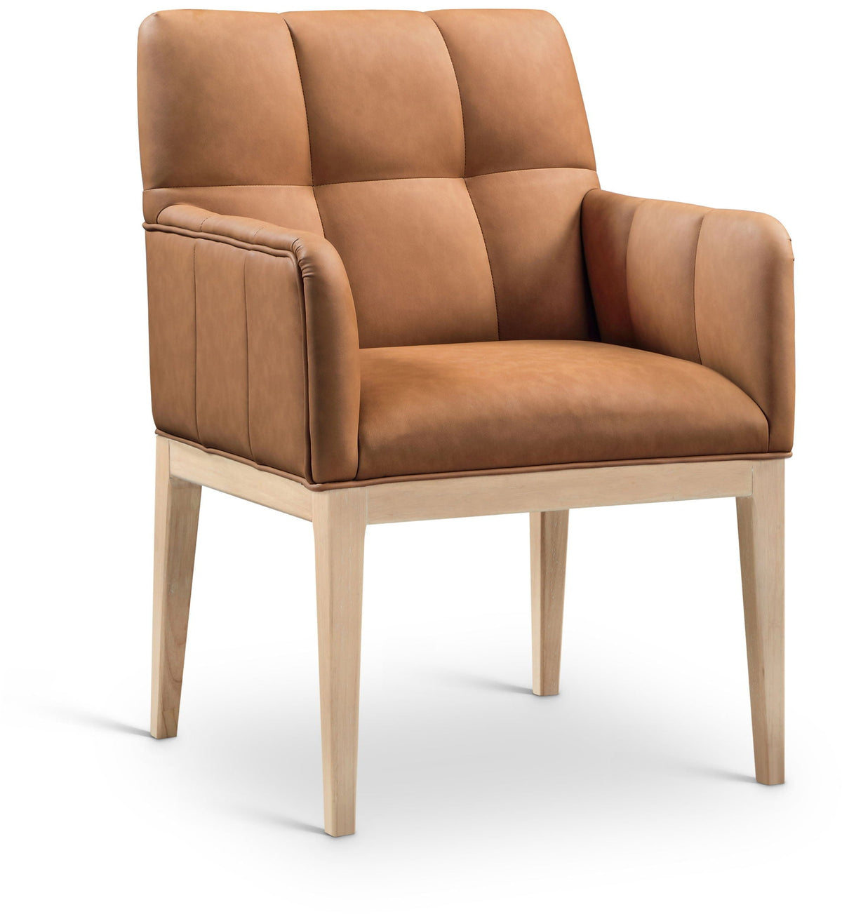 Adrian - Dining Arm Chair (Set of 2) with Light Brown Legs