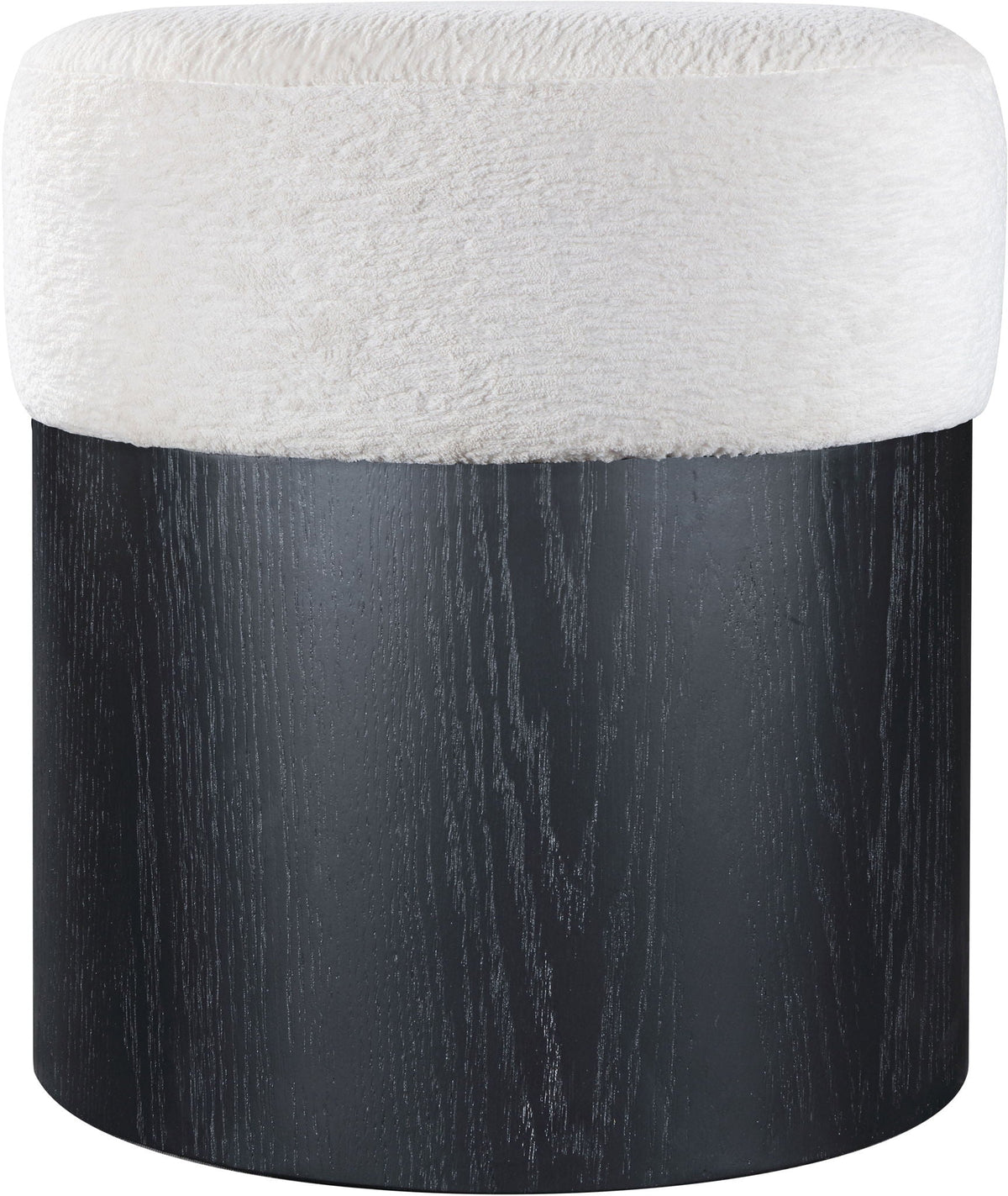 Nimes - Ottoman / Stool with Black Base