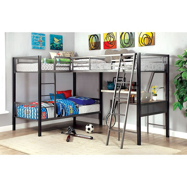 Ballarat L-shaped Triple Bunk Bed