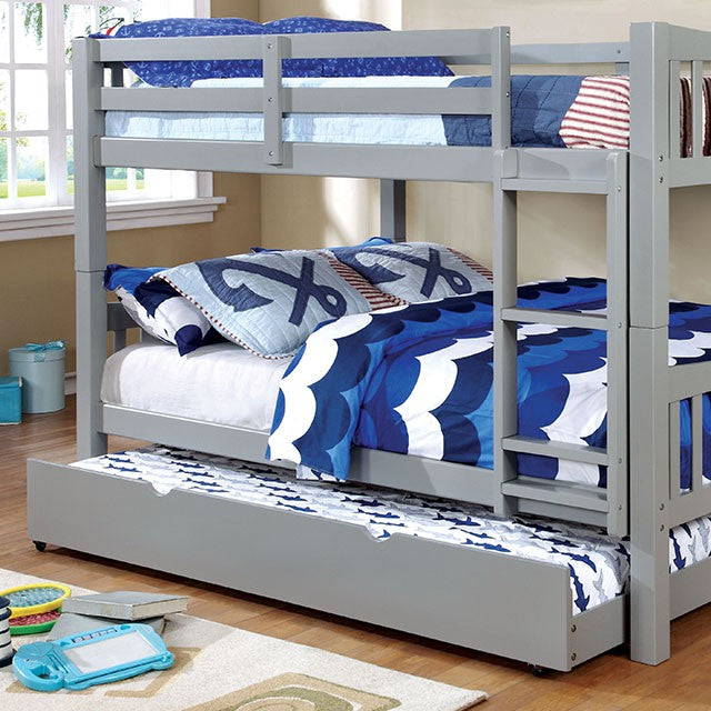 Cameron / Bunk Bed, Gray — Cameron Full/Full Bunk Bed, Gray