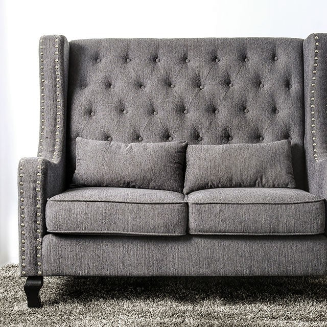 Alicante Love Seat Bench, Gray — Alicante Love Seat Bench, Gray