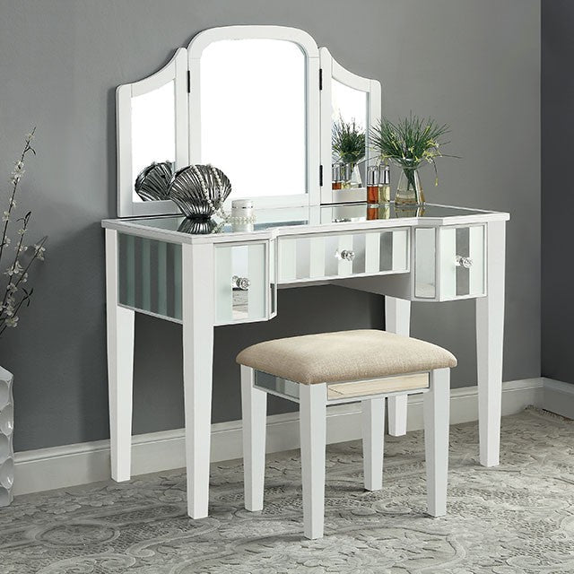 Cyndi Vanity w/ Stool — Cyndi Vanity w/ Stool