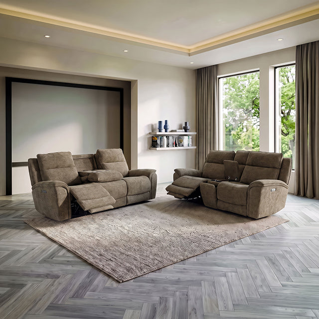 Memphis Upholstery Collection — Memphis Power Sofa + Loveseat, 3D Immersive Sound