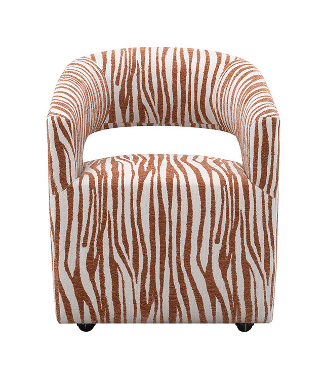 Tresa Dining Arm Chair w/ Casters