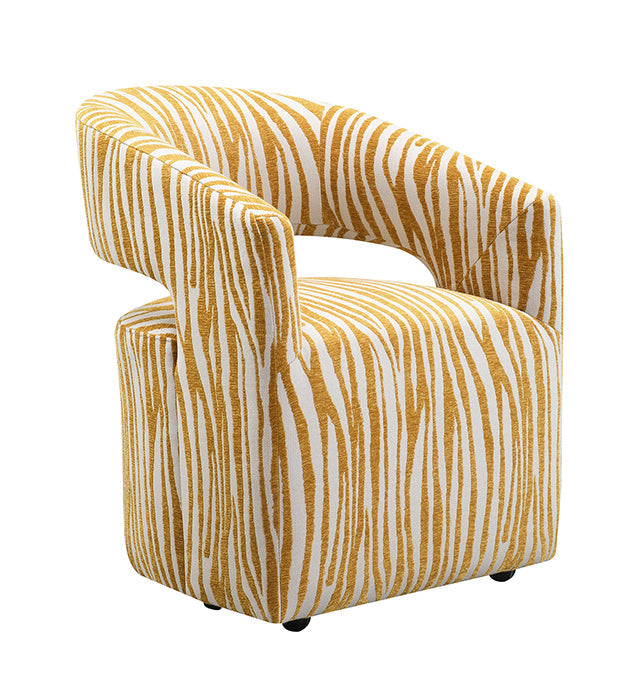 Tresa Dining Arm Chair w/ Casters