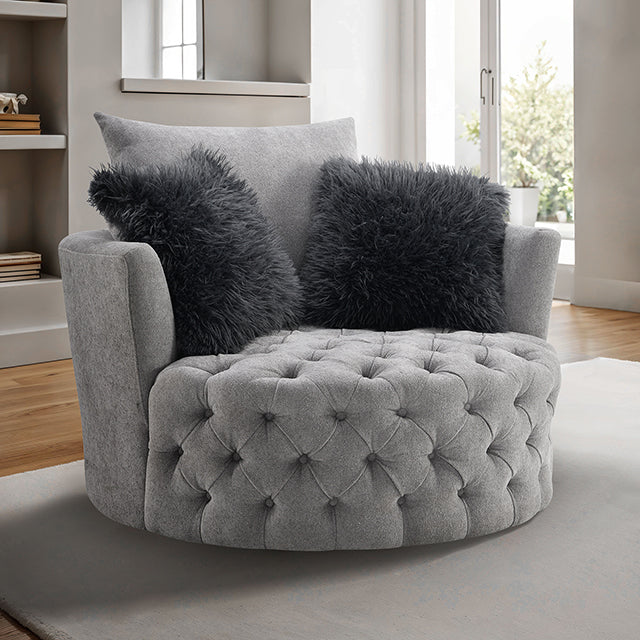 Sofi Button Tufted Swivel Chair — Sofi Button Tufted Swivel Chair