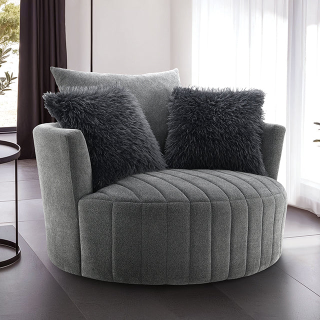 Hoople Channel Tufted Swivel Chair — Hoople Channel Tufted Swivel Chair