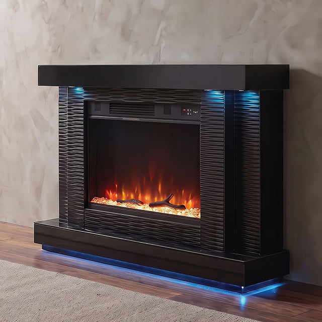Dorrit 55" Electric Fireplace w/ Heater — Dorrit 55" Electric Fireplace w/ Heater