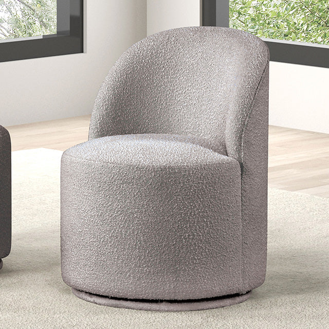 Broager Dining Swivel Chair, White — Broager Dining Swivel Chair, Light Gray