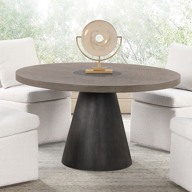 Broager Dining Collection — Broager 5 Pc Dining Table Set (Light Gray Caster Chairs)