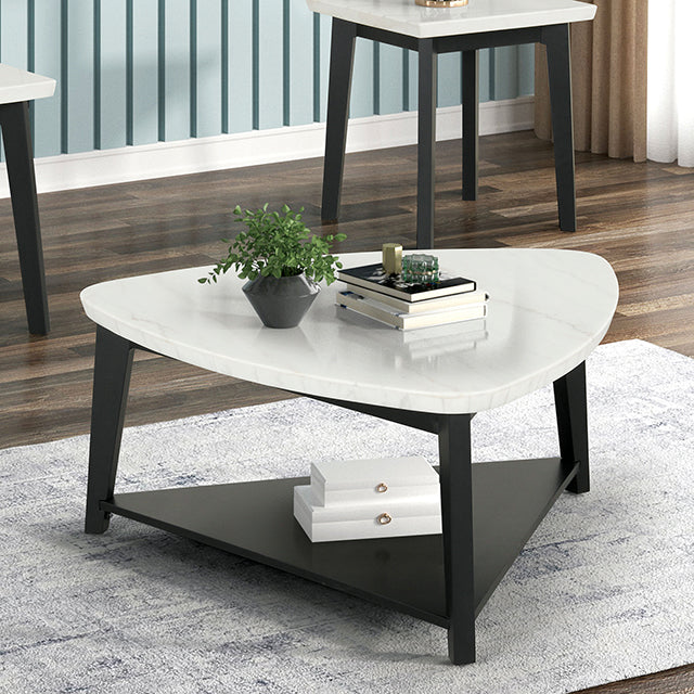 Thisted Living & Storage Collection — Thisted Triangle Marble Coffee Table