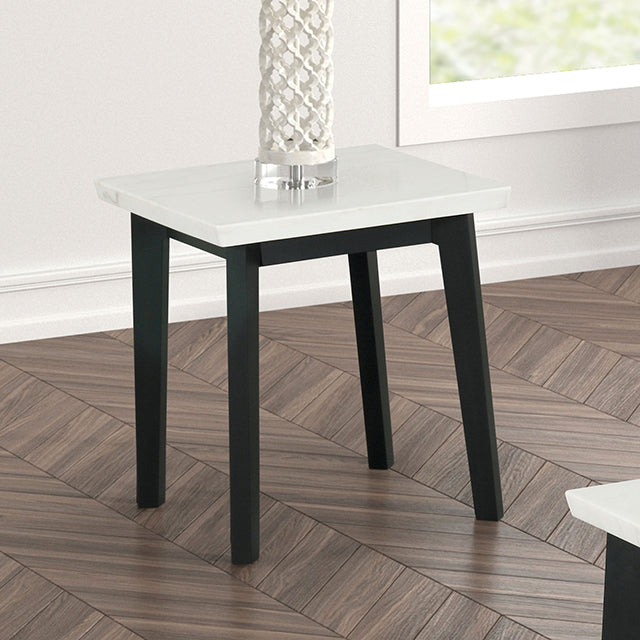 Thisted Living & Storage Collection — Thisted Square Marble End Table