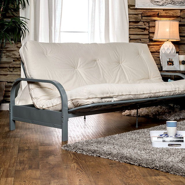 Plosh 8" Black Futon Mattress w/ Spring — Plosh 8" White Futon Mattress w/ Spring