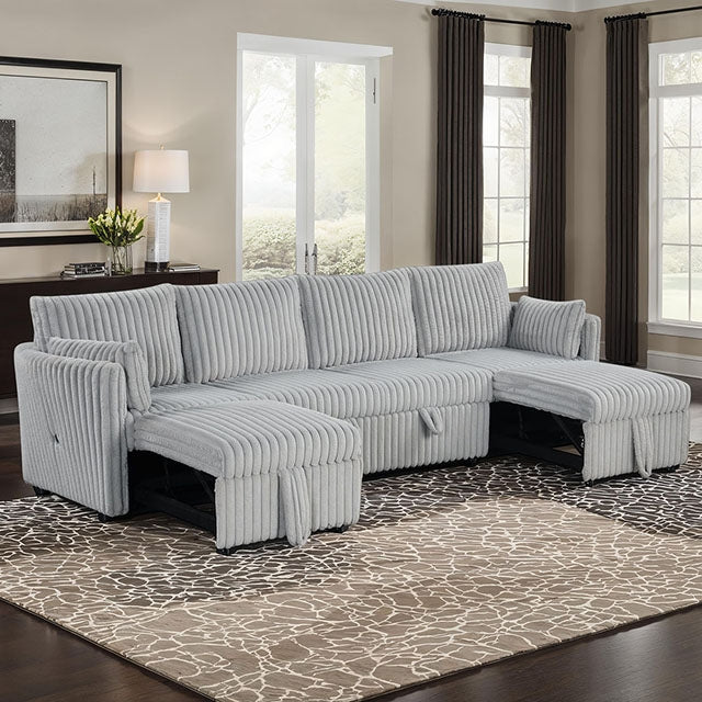 Denholme Upholstery Collection — Denholme U-Sectional w/ Pull Out