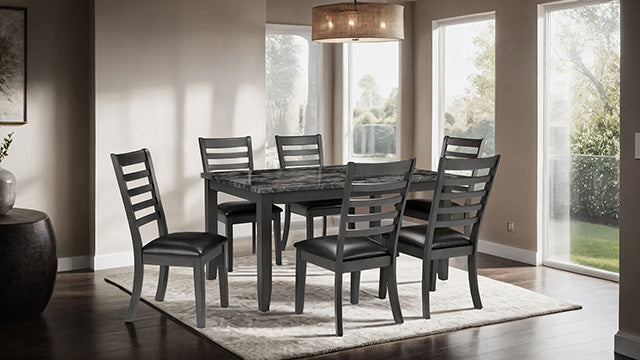 Adia Faux Marble Dining Set