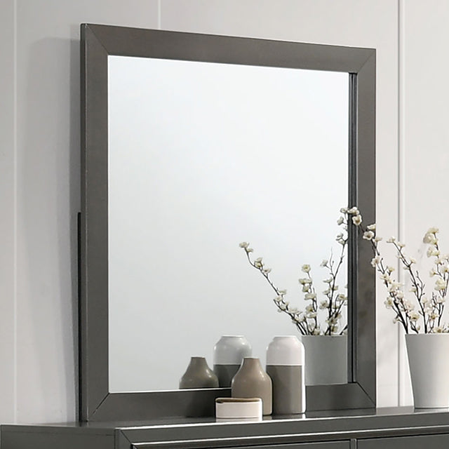 Alison Metallic Gray Bedroom Collection - Mirror