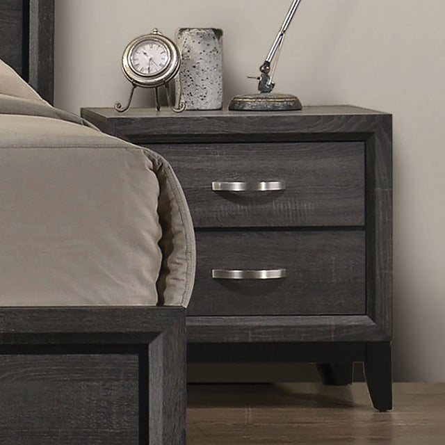 Errico Gray Bedroom Collection - Nightstand / Gray