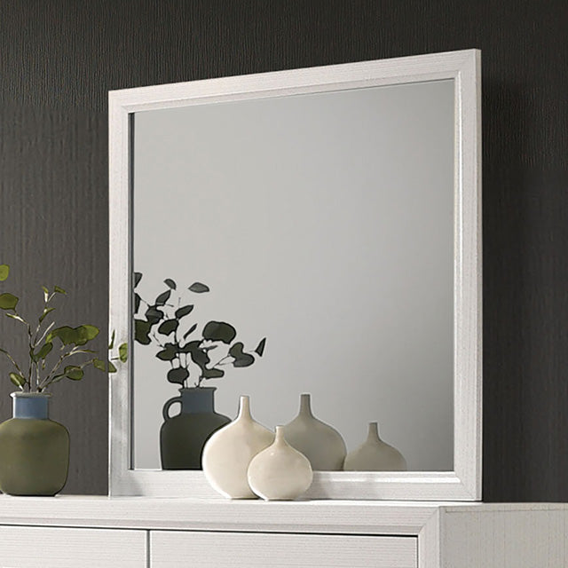 Errico Gray Bedroom Collection - Mirror / White