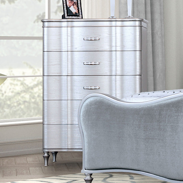Melodi Bedroom Collection - Parc Chest / Silver