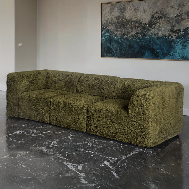 Nappi Modular Sectional Collection - Sofa Compressed Foam / Green