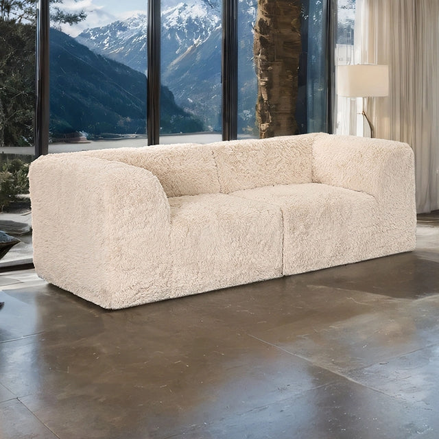 Nappi Modular Sectional Collection - Loveseat Compressed Foam / Beige