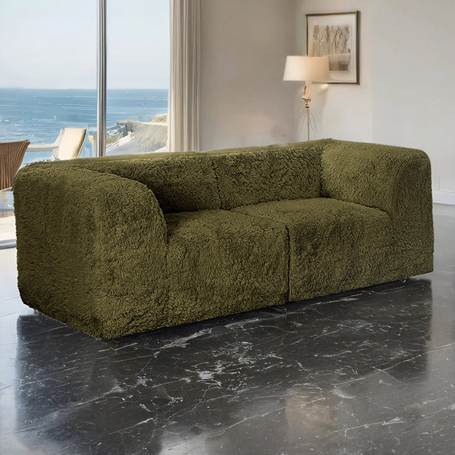 Nappi Modular Sectional Collection - Loveseat Compressed Foam / Green