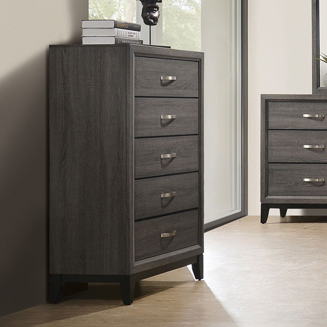 Errico Gray Bedroom Collection - Chest / Gray