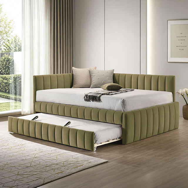 Nardi Bedroom Collection - Full Day Bed with Trundle / Green