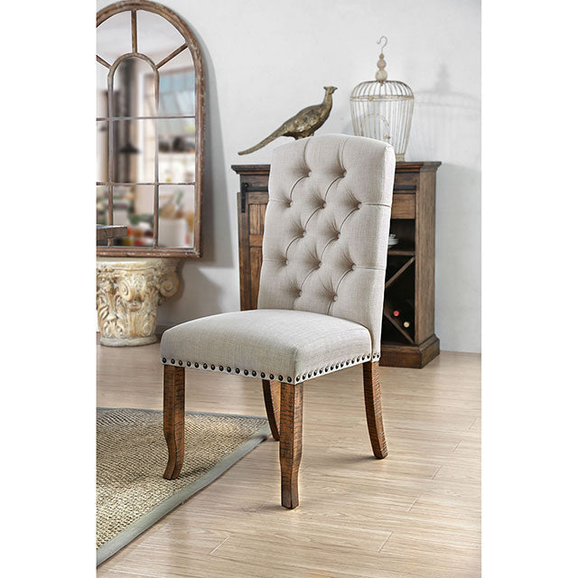 Gianna Rustic Oak Dining Collection - 3D Side Chair (Set of 2)