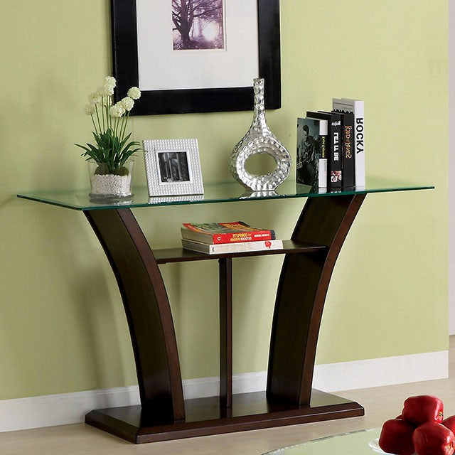 Manhattan Cherry Contemporary Occasional Table Collection - 3D Sofa Table