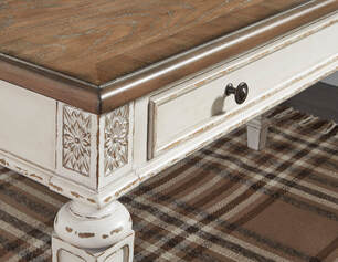 H743-34 Two-Tone Office Desk — USB & AC Power